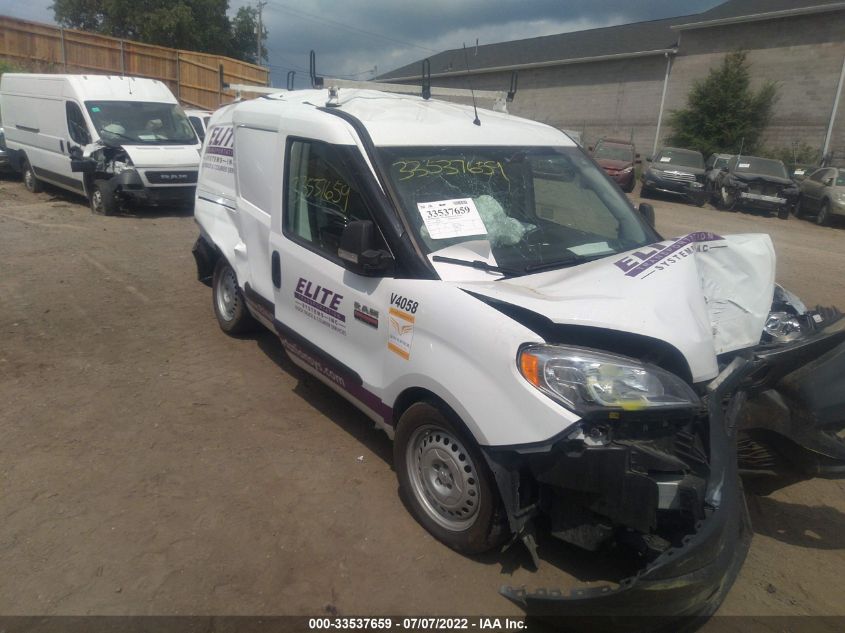 2021 RAM PROMASTER CITY TRADESMAN VIN: ZFBHRFAB0M6T74058