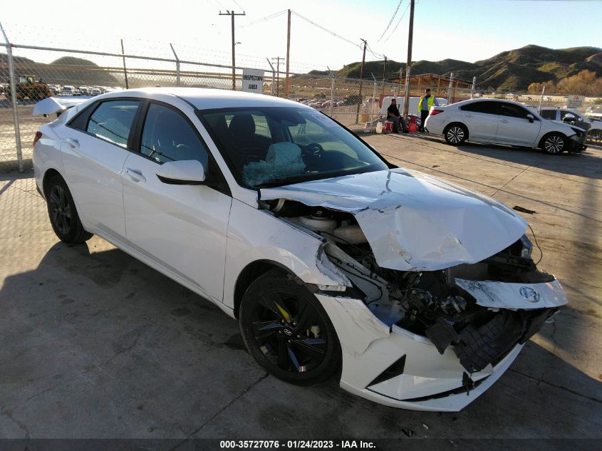 2021 HYUNDAI ELANTRA HYBRID BLUE VIN: KMHLM4AJXMU010528