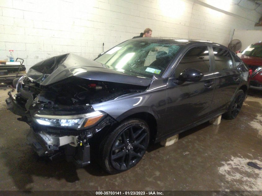 2022 HONDA CIVIC SEDAN SPORT VIN: 2HGFE2F56NH582636