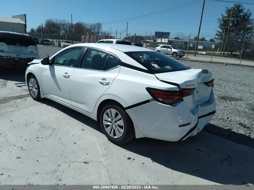 2022 NISSAN SENTRA S VIN: 3N1AB8BV0NY238260