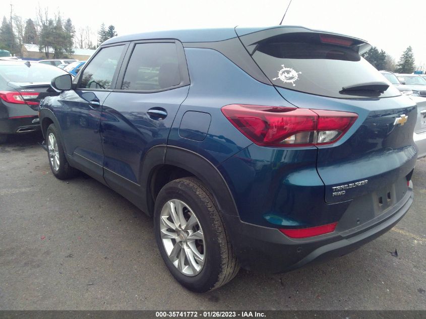 2021 CHEVROLET TRAILBLAZER LS VIN: KL79MNSL4MB129902