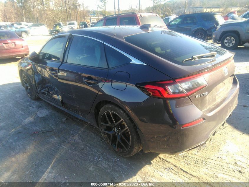 2022 HONDA CIVIC HATCHBACK SPORT TOURING VIN: 19XFL1H87NE014686