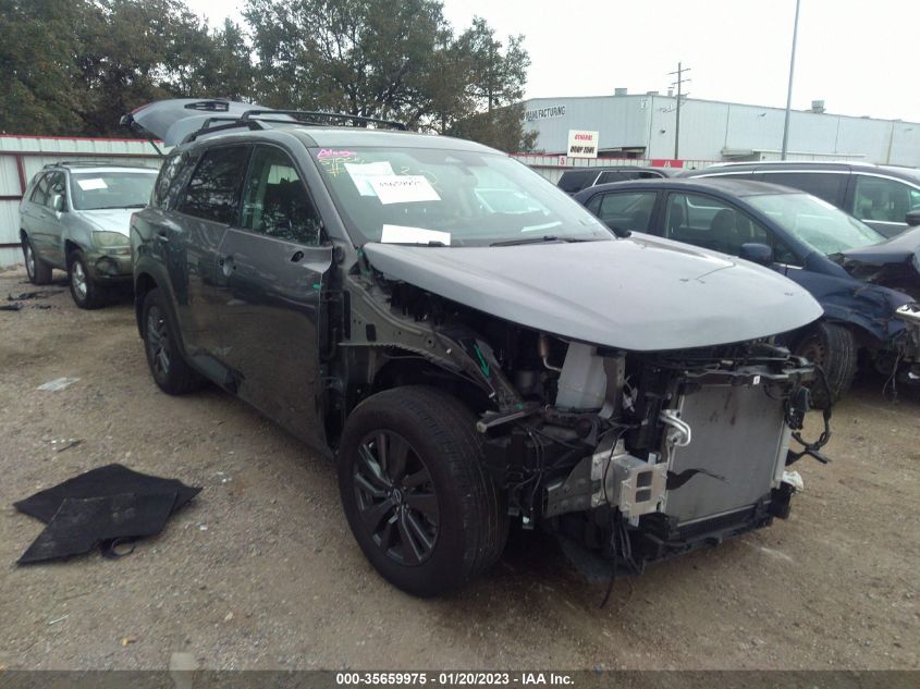 2022 NISSAN PATHFINDER SV VIN: 5N1DR3BA4NC241236