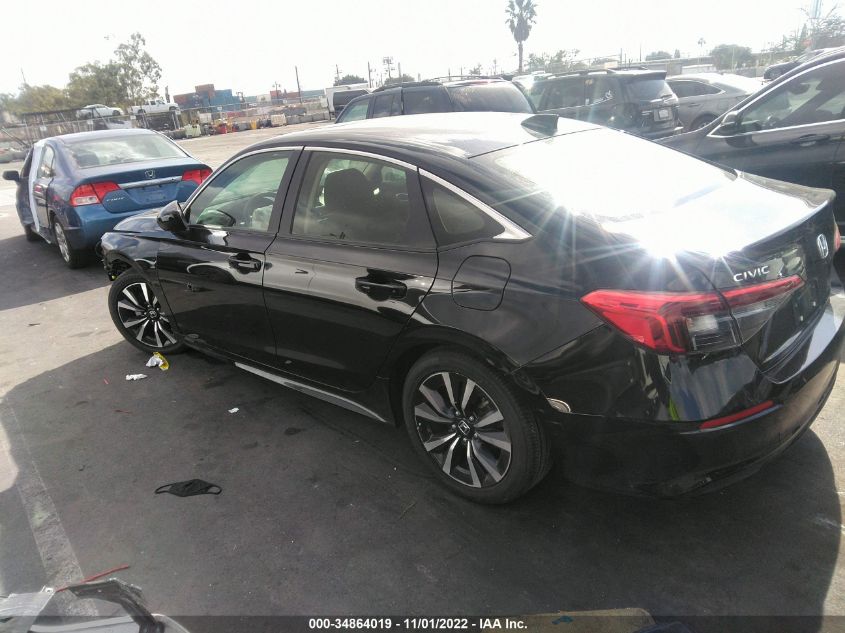2022 HONDA CIVIC SEDAN EX VIN: JHMFE1F71NX005162