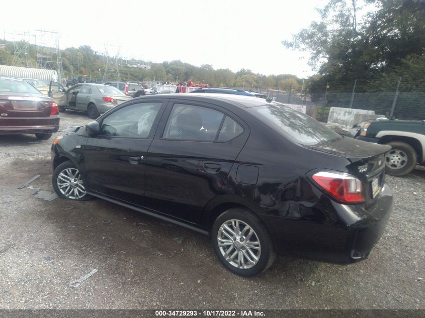 2021 MITSUBISHI MIRAGE G4 ES/LE/CARBONITE EDITION VIN: ML32FUFJ9MHF01612