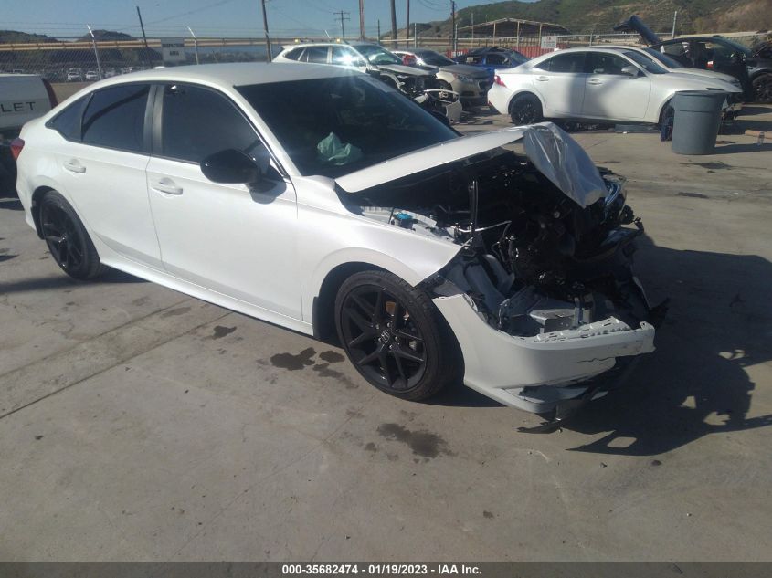 2022 HONDA CIVIC SEDAN SPORT VIN: 2HGFE2F55NH575547