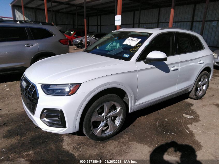 2021 AUDI Q5 PREMIUM PLUS VIN: WA1BAAFY4M2023164