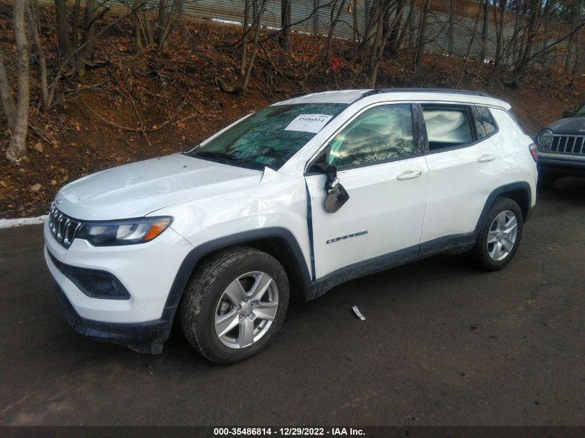 2022 JEEP COMPASS LATITUDE VIN: 3C4NJCBB0NT155841