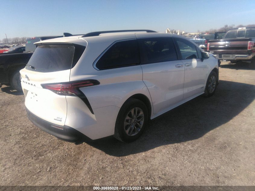 2021 TOYOTA SIENNA XLE VIN: 5TDYRKEC9MS034965
