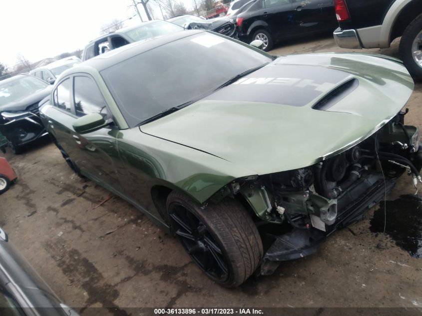 2022 DODGE CHARGER SCAT PACK VIN: 2C3CDXGJ7NH106963