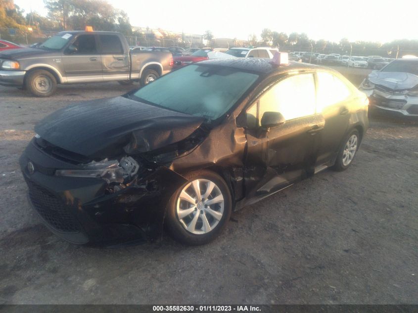 2022 TOYOTA COROLLA LE VIN: 5YFEPMAE0NP369988