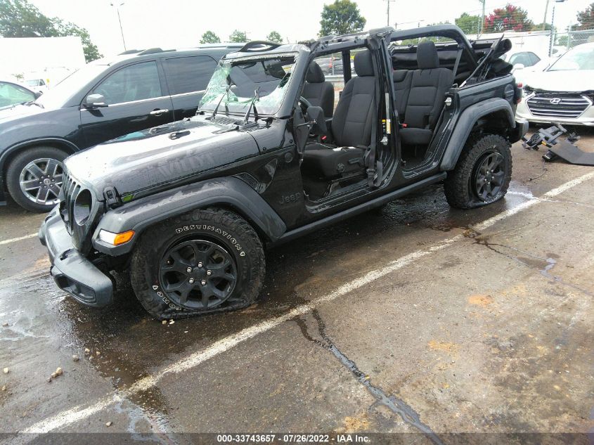 2020 JEEP WRANGLER UNLIMITED WILLYS VIN: 1C4HJXDM8LW324790