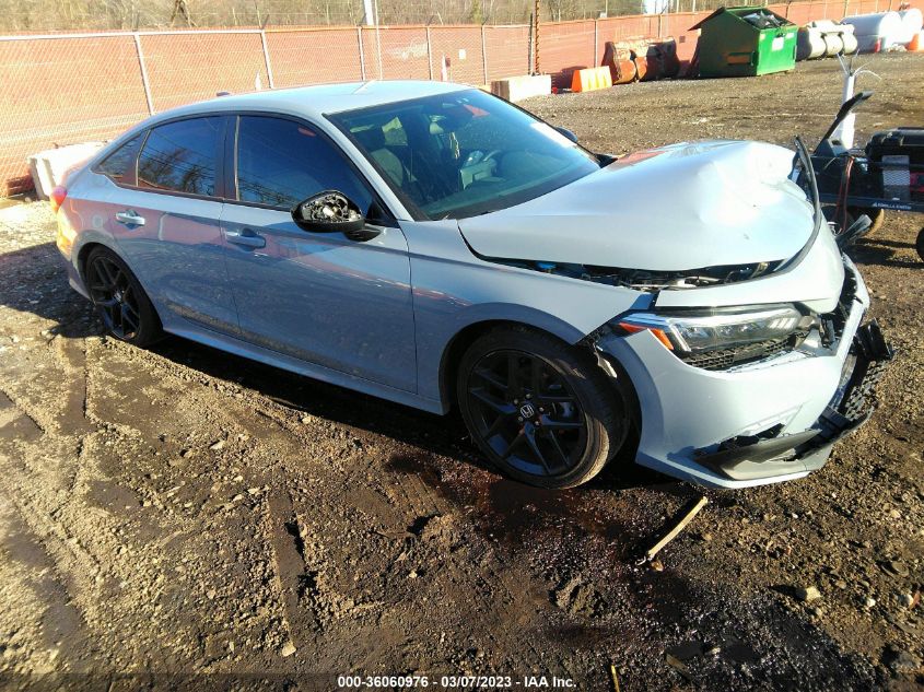 2022 HONDA CIVIC SEDAN SPORT VIN: 2HGFE2F54NH595384