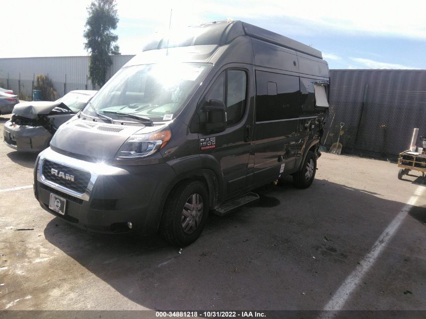 2021 RAM PROMASTER CARGO VAN VIN: 3C6LRVBG7ME568938