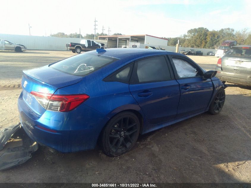 2022 HONDA CIVIC SEDAN SPORT VIN: 2HGFE2F58NH531056