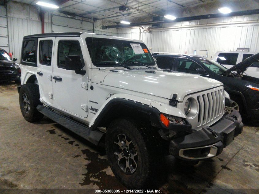 2020 JEEP WRANGLER UNLIMITED SAHARA VIN: 1C4HJXEN6LW133053