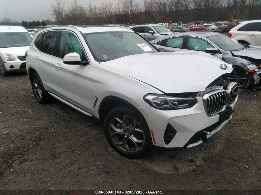 2022 BMW X3 XDRIVE30I VIN: 5UX53DP01N9K61102