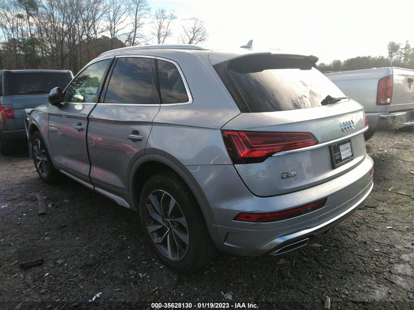 2022 AUDI Q5 S LINE PREMIUM VIN: WA1GAAFY5N2107078