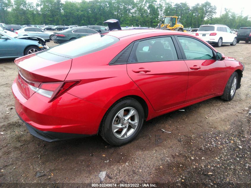 2021 HYUNDAI ELANTRA SE VIN: 5NPLL4AG9MH037368