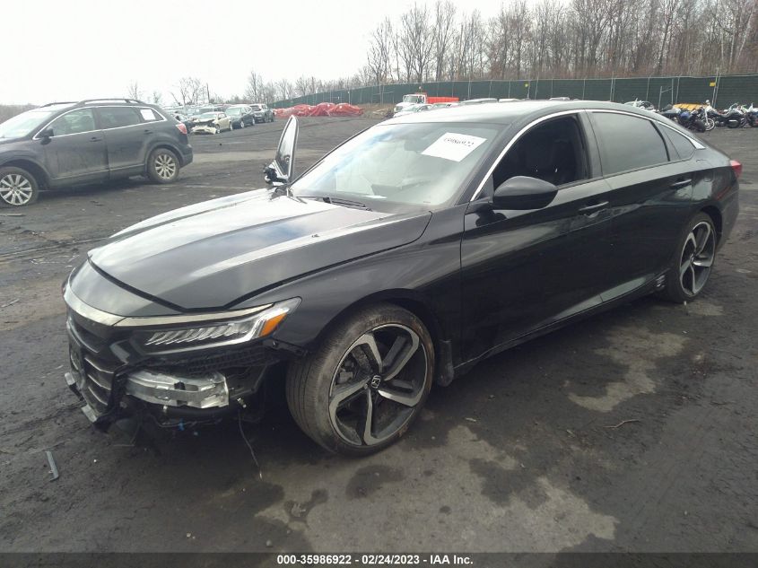 2022 HONDA ACCORD SEDAN SPORT VIN: 1HGCV1F37NA085900