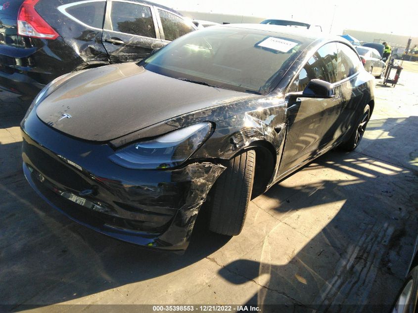2022 TESLA MODEL 3 LONG RANGE VIN: 5YJ3E1EB1NF133339