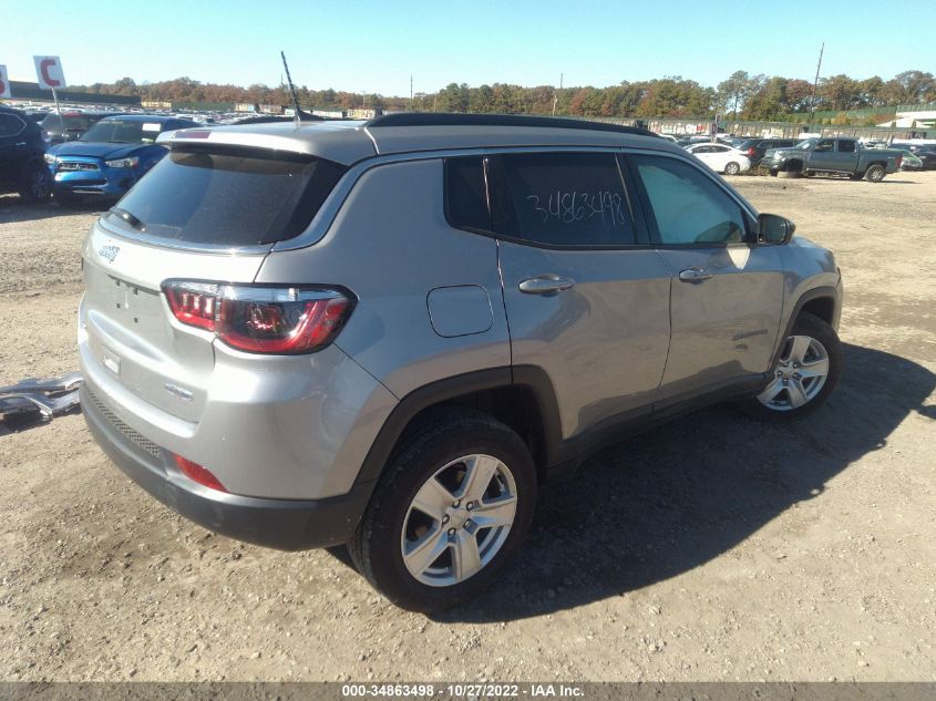 2022 JEEP COMPASS LATITUDE VIN: 3C4NJDBB0NT151956