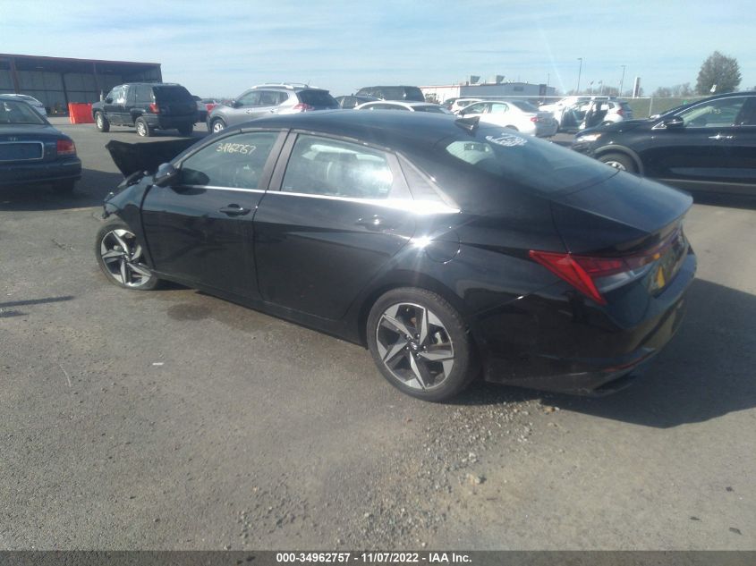 2022 HYUNDAI ELANTRA LIMITED VIN: KMHLP4AG8NU362312