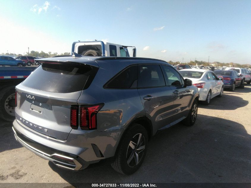 2022 KIA SORENTO EX VIN: 5XYRH4LF8NG103305