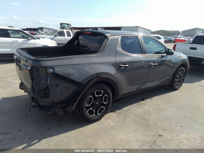 2022 HYUNDAI SANTA CRUZ SEL VIN: 5NTJBDAE1NH018647