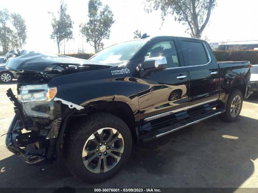 2023 CHEVROLET SILVERADO 1500 HIGH COUNTRY VIN: 2GCUDJED3P1115651