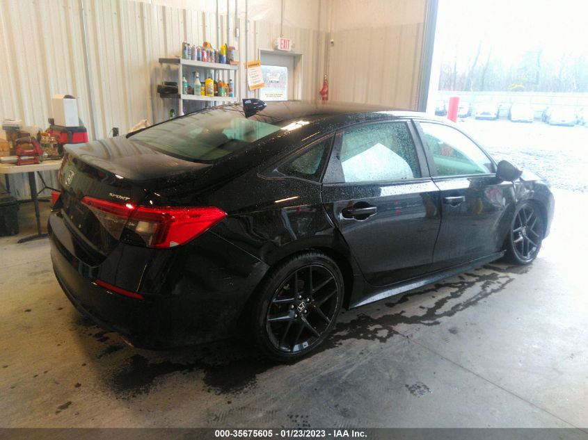 2022 HONDA CIVIC SEDAN SPORT VIN: 2HGFE2F57NH542131