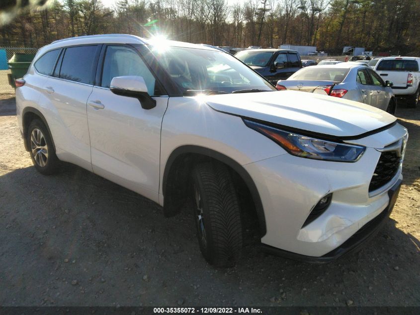 2020 TOYOTA HIGHLANDER XLE VIN: 5TDHZRBH0LS036532