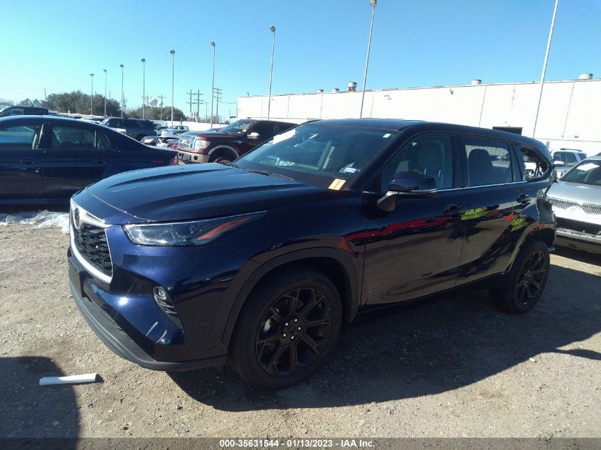 2022 TOYOTA HIGHLANDER LE VIN: 5TDZZRAH9NS114475