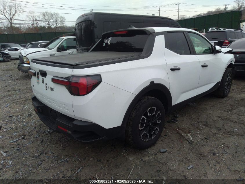2022 HYUNDAI SANTA CRUZ SEL VIN: 5NTJB4AE9NH019870
