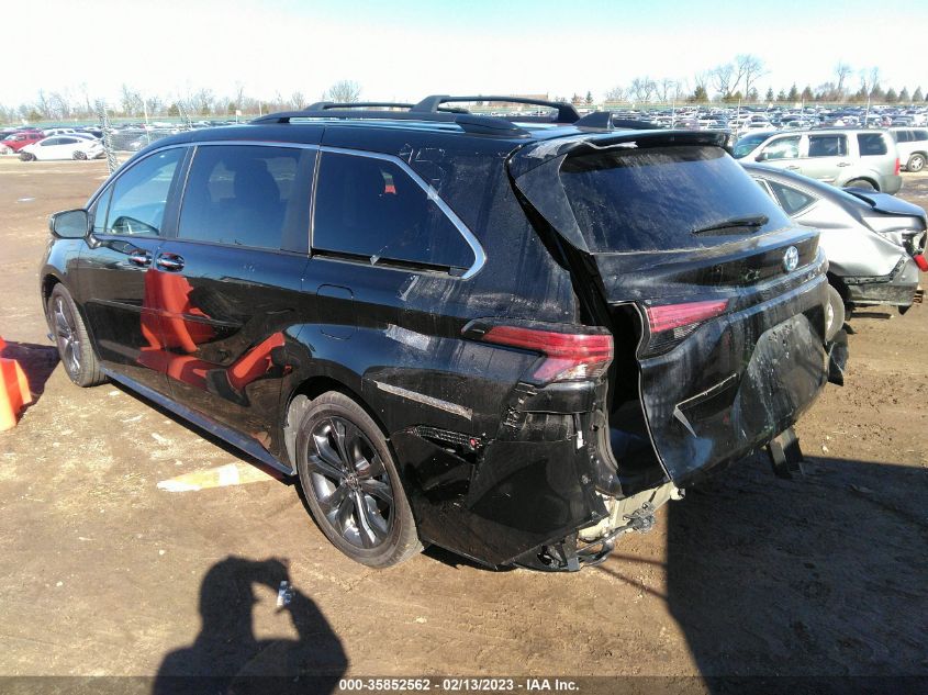 2022 TOYOTA SIENNA XSE VIN: 5TDXRKEC2NS122480