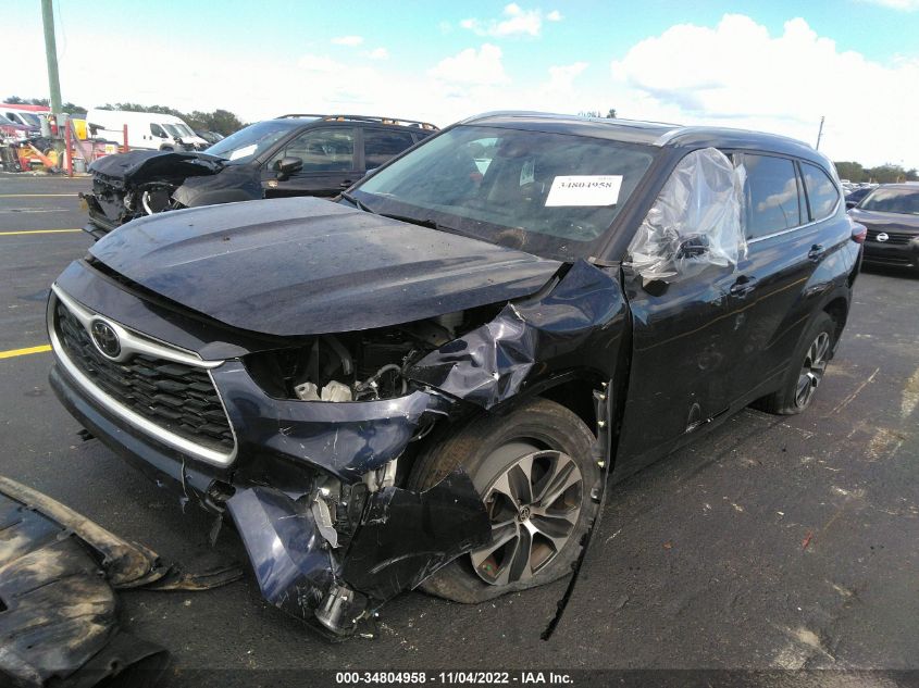 2020 TOYOTA HIGHLANDER XLE VIN: 5TDGZRAH6LS000535