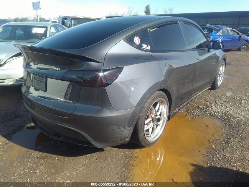 2022 TESLA MODEL Y PERFORMANCE VIN: 7SAYGDEFXNF365607