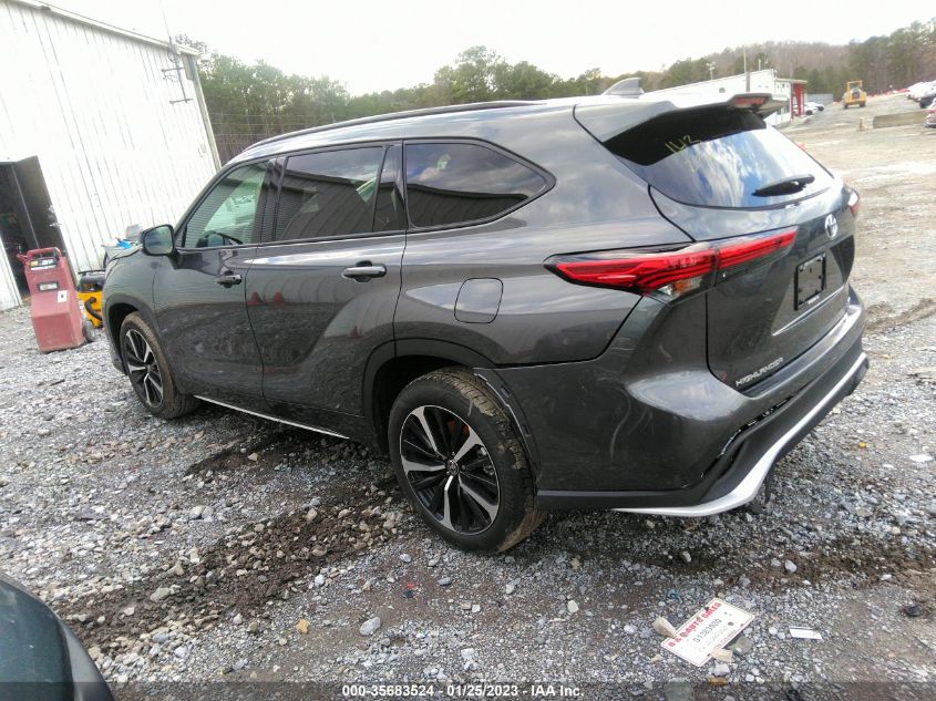 2022 TOYOTA HIGHLANDER XSE VIN: 5TDLZRAH8NS143231
