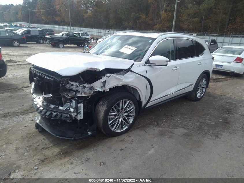 2022 ACURA MDX W/ADVANCE PACKAGE VIN: 5J8YE1H84NL041324