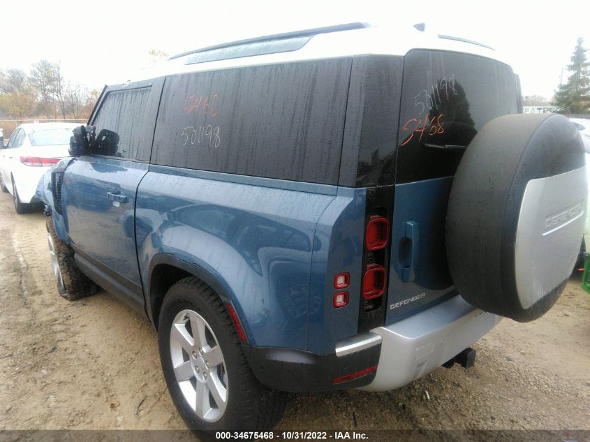 2022 LAND ROVER DEFENDER S VIN: SALEJ6RX2N2063580