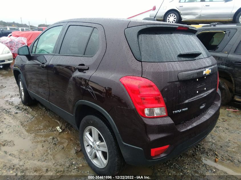 2020 CHEVROLET TRAX LS VIN: KL7CJNSB8LB354277