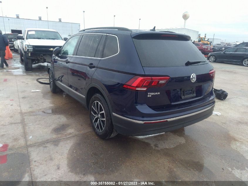2021 VOLKSWAGEN TIGUAN SE/SE R-LINE BLACK/SEL VIN: 3VV2B7AX4MM142993