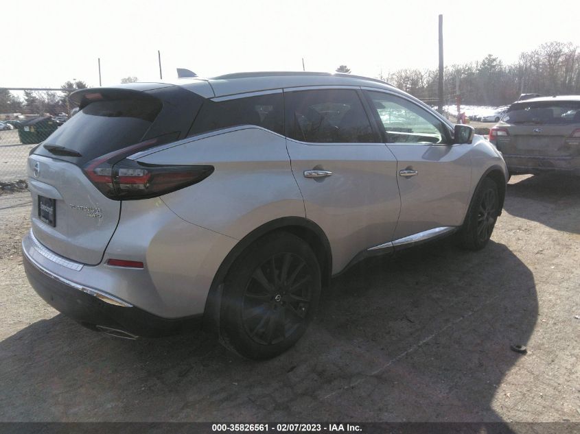 2022 NISSAN MURANO PLATINUM VIN: 5N1AZ2DS9NC116431