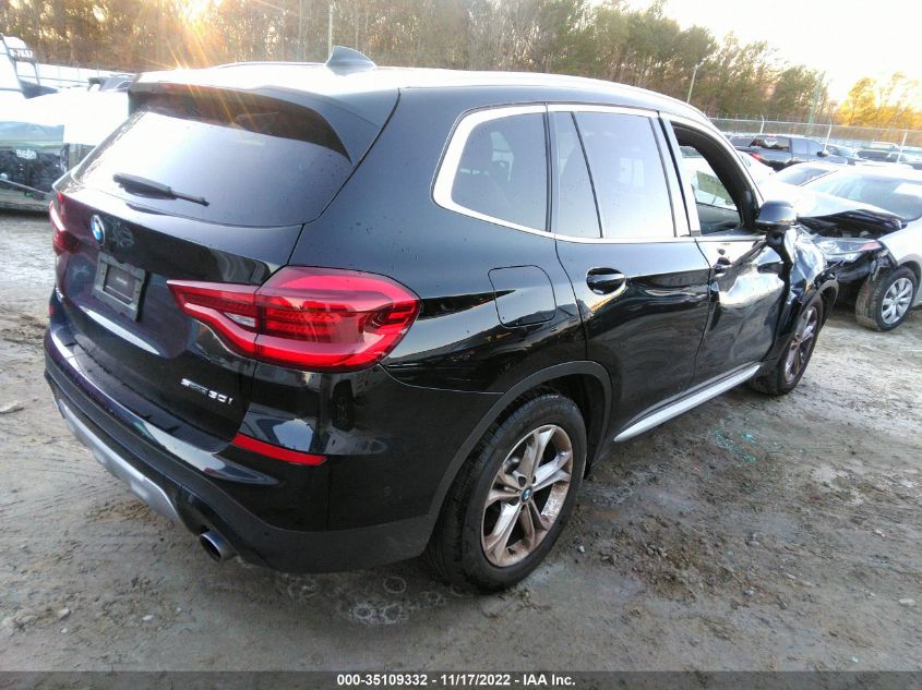 2021 BMW X3 SDRIVE30I VIN: 5UXTY3C08M9E03651