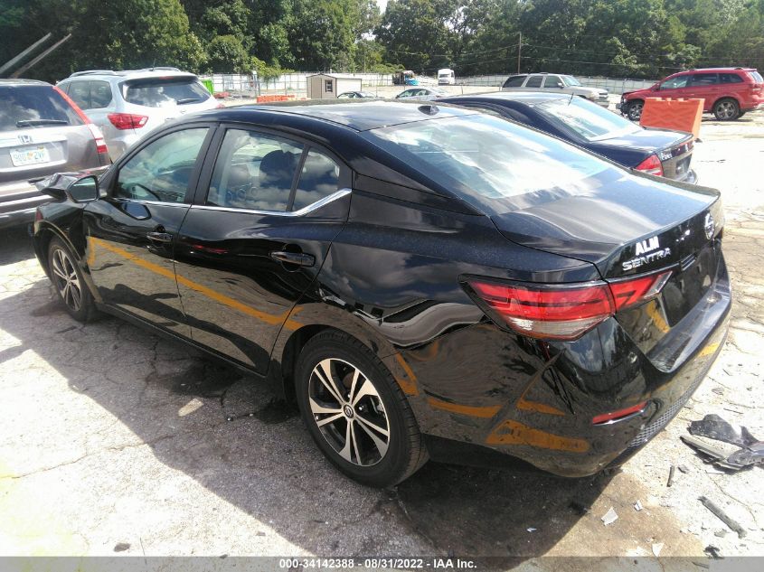2021 NISSAN SENTRA SV VIN: 3N1AB8CV8MY238049