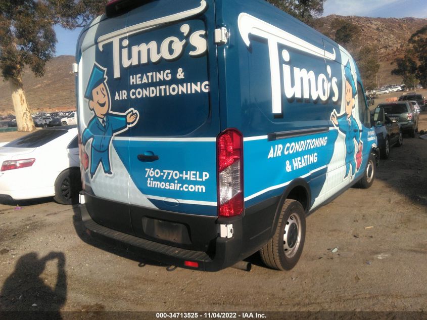 2022 FORD TRANSIT CARGO VAN VIN: 1FTBR1C81NKA33722
