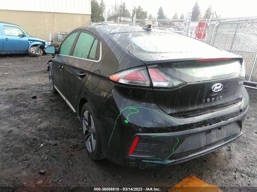 2022 HYUNDAI IONIQ HYBRID SEL VIN: KMHC85LC3NU266049