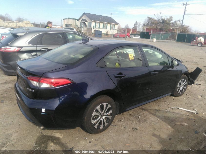 2022 TOYOTA COROLLA HYBRID LE VIN: JTDEAMDE5NJ049311