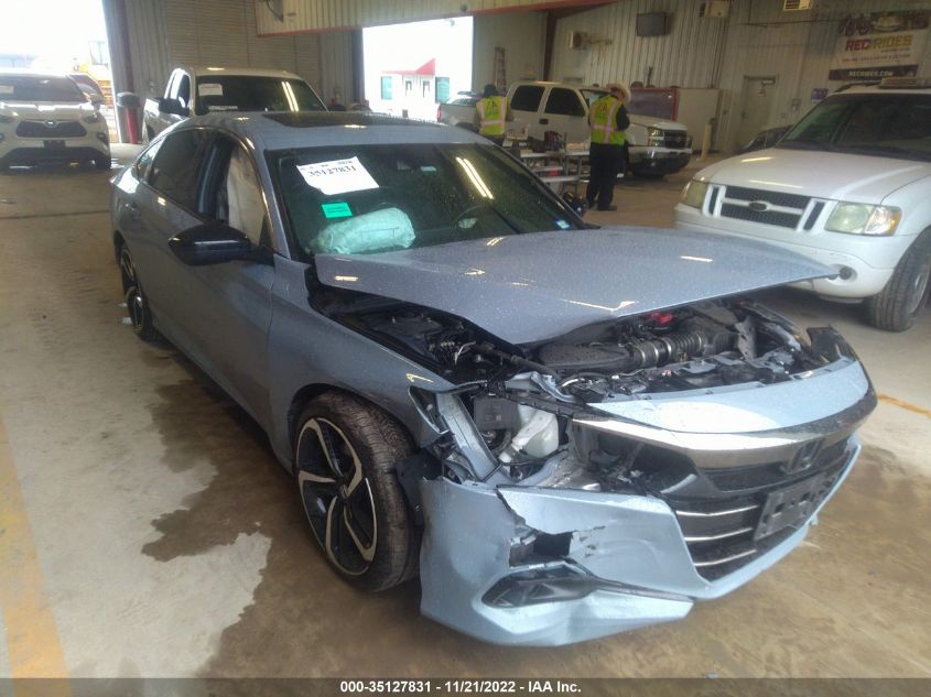 2021 HONDA ACCORD SEDAN SPORT VIN: 1HGCV2F37MA001272