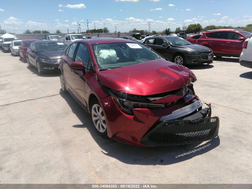 2022 TOYOTA COROLLA LE VIN: 5YFEPMAEXNP324041
